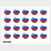 Slovenije Fisheye Flag Sticker (Blatt)