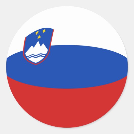 Slovenije Fisheye Flag Sticker (Vorderseite)