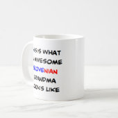 slovenische Oma, phantastisch Kaffeetasse (Vorderseite Links)
