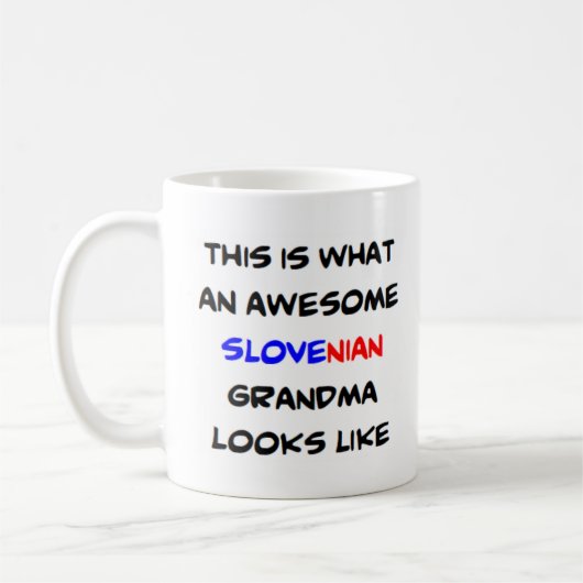slovenische Oma, phantastisch Kaffeetasse (Links)