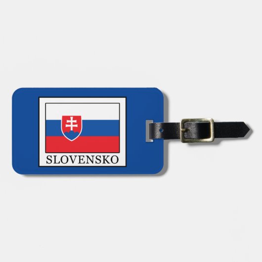 Slovensko Gepäckanhänger (Vorderseite horizontal)