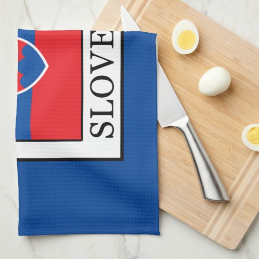 Slovensko Geschirrtuch (Viertel Falte)