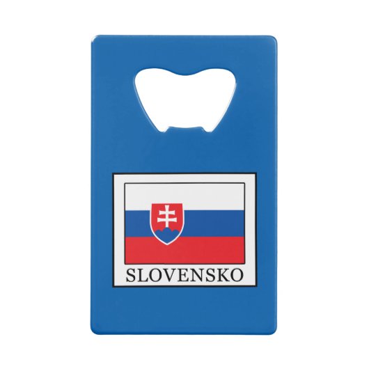 Slovensko Kreditkartenflaschenöffner (Vorderseite)