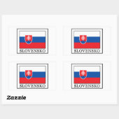 Slovensko Rechteckiger Aufkleber (Blatt)
