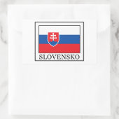 Slovensko Rechteckiger Aufkleber (Tasche)