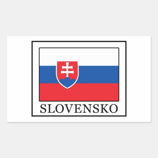 Slovensko Rechteckiger Aufkleber (Vorderseite)