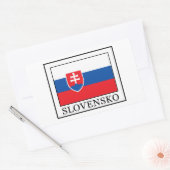 Slovensko Rechteckiger Aufkleber (Umschlag)
