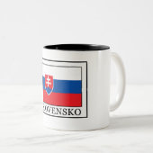 Slovensko Zweifarbige Tasse (VorderseiteRechts)