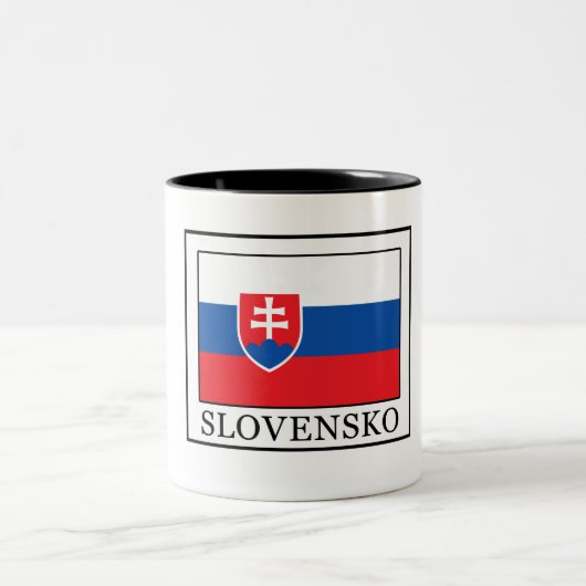 Slovensko Zweifarbige Tasse (Mittel)