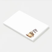 Slow Brew Kaffee Faultier Post-it Klebezettel (angewinkelt)