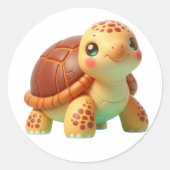 Slow but Growing Runder Aufkleber (Vorderseite)