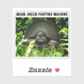 Slow Commando Turtle Aufkleber (Blatt)