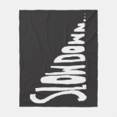 Slow down fleecedecke (Vorderseite)