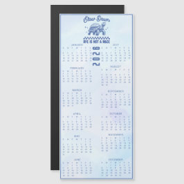 Slow Down Life Is Not A Race Turtle 2026 Blue Magnetkarte