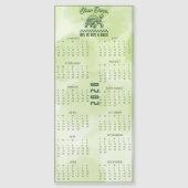 Slow Down Life Is Not A Race Turtle 2026 Green Magnetkarte (Vorderseite)