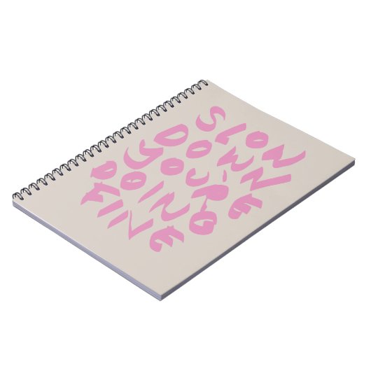 SLOW DOWN  NOTIZBLOCK (Linke Seite)