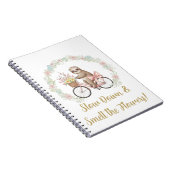 Slow Down & Smell the Flowers Sloth Notebook Notizblock (Rechte Seite)