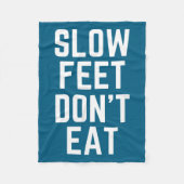Slow Feet Don't Eat Baseball Fleecedecke (Vorderseite)