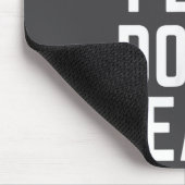 Slow Feet Don't Eat Baseball Mousepad (Ecke)