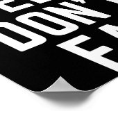 Slow Feet Don't Eat Baseball  Poster (Ecke)