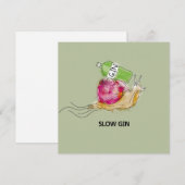 Slow Gin Feiertagskarte (Vorne/Hinten)