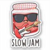 Slow Jam Funny Food Puff Aufkleber (Vorderseite)