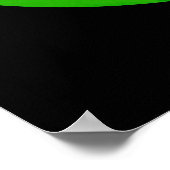 Slow Jam Funny Music Animal Pub Dark BG Poster (Ecke)