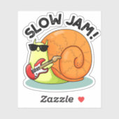 Slow Jam Funny Music Animal Puff Aufkleber (Blatt)