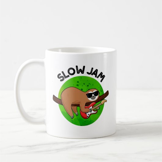 Slow Jam Funny Music Animal Puff Kaffeetasse (Links)