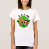 Slow Jam Funny Music Animal Puff T-Shirt (Vorderseite)