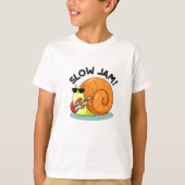 Slow Jam Funny Music Snail Pub T-Shirt (Vorderseite)