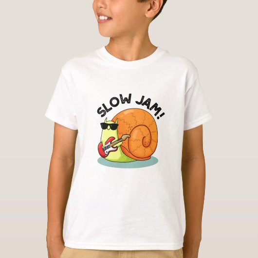 Slow Jam Funny Music Snail Pub T-Shirt (Vorderseite)