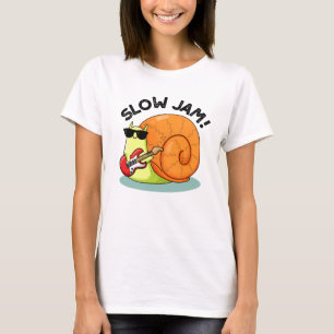 Slow Jam Funny Music Snail Pub T-Shirt
