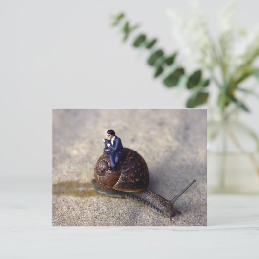 Slow Journey Postkarte (Stehend Vorderseite)