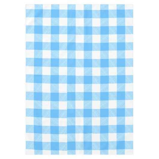 Slow-Living Sommer Karo-Himmel Tischdecke (Vorderseite)
