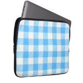 Slow-Living Sommer Karo Laptopschutzhülle (Vorne Rechts)