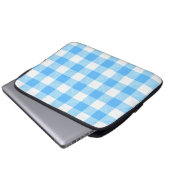 Slow-Living Sommer Karo Laptopschutzhülle (Vorne Knopf)