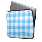 Slow-Living Sommer Karo Laptopschutzhülle (Vorderseite Links)
