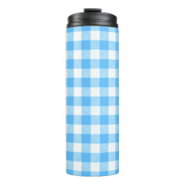 Slow-Living Sommer Karohemd Thermosbecher