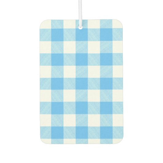 Slow-Living Summer Sky Check Autolufterfrischer (Vorderseite)