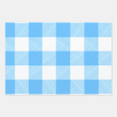 Slow-Living Summer Sky Check Geschenkpapier Set (Vorderseite)