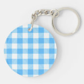 Slow-Living Summer Sky Check Schlüsselanhänger (Rückseite)