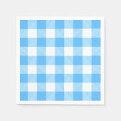 Slow-Living Summer Sky Check Serviette (Vorderseite)