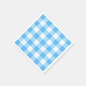 Slow-Living Summer Sky Check Serviette (Ecke)