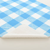 Slow-Living Summer Sky Check Sherpadecke (3/4)