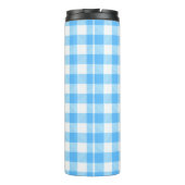 Slow-Living Summer Sky Check Thermosbecher (Rückseite)