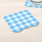 Slow-Living Summer Sky Check Untersetzer (angewinkelt)