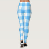 Slow-Living Summer Sky Plaid Leggings (Rückseite)