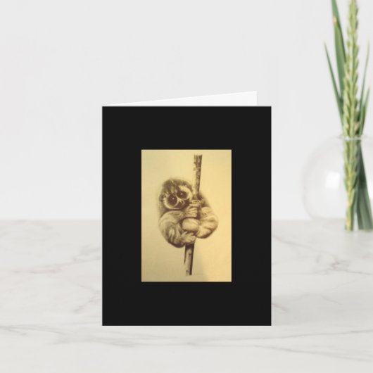 Slow Loris Birthday Card Karte (Vorderseite)