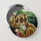 Slow Loris Smoothie Button (Vorne & Hinten)